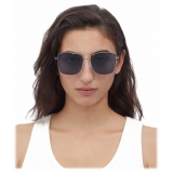 Bottega Veneta - Classic Square Sunglasses - Ruthenium Blue - Sunglasses - Bottega Veneta Eyewear