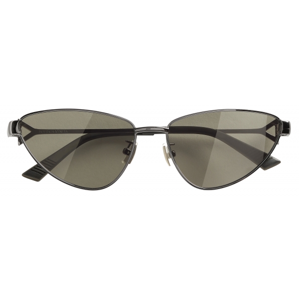 Bottega Veneta - Turn Cat-Eye Sunglasses - Ruthenium Grey - Sunglasses - Bottega Veneta Eyewear