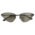 Bottega Veneta - Occhiali da Sole Cat-Eye Turn - Rutenio Grigio - Occhiali da Sole - Bottega Veneta Eyewear