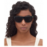 Bottega Veneta - Mitre Square Sunglasses - Black Grey - Sunglasses - Bottega Veneta Eyewear