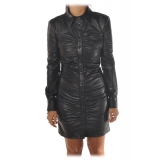 Aniye By - Faux Leather Mini Dress - Black - Dress - Made in Italy - Luxury Exclusive Collection