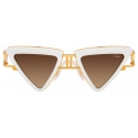 Cazal - Vintage 679/3 - Legendary - Bianco Oro Marrone Sfumato - Occhiali da Sole - Cazal Eyewear
