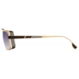 Cazal - Vintage 756/3 - Legendary - Black Gold Grey Gradient - Sunglasses - Cazal Eyewear