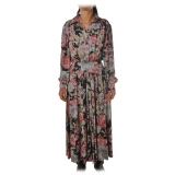 Aniye By - Long Dress in Floral Pattern - Multicolor - Dress - Made in Italy - Luxury Exclusive Collection