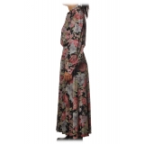 Aniye By - Long Dress in Floral Pattern - Multicolor - Dress - Made in Italy - Luxury Exclusive Collection
