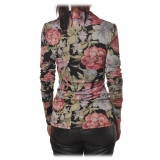Aniye By - Floral Patterned Top - Multicolor - Top - Made in Italy - Luxury Exclusive Collection