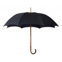 Viola Milano - Classic Polka dot Bamboo Umbrella - Navy/White - Handmade in Italy - Luxury Exclusive Collection
