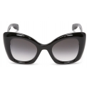 Alexander McQueen - Women's The Curve Butterfly Sunglasses - Black - Alexander McQueen Eyewear