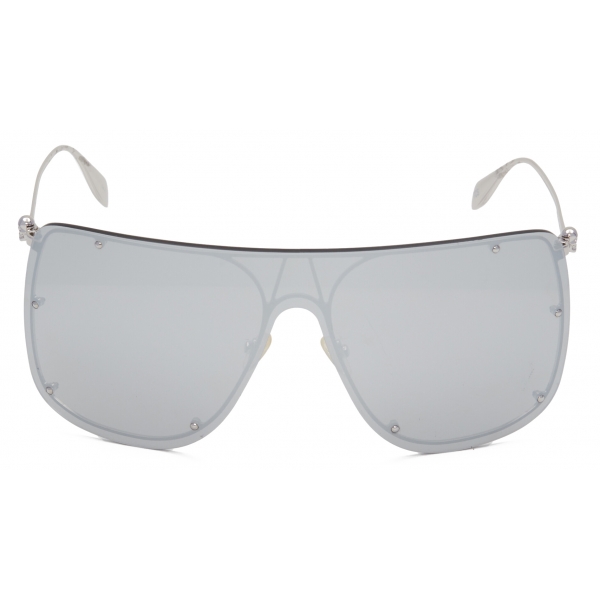 Alexander McQueen - Skull Mask Sunglasses - Grey Silver - Alexander McQueen Eyewear