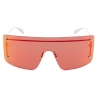 Alexander McQueen - Spike Studs Mask Sunglasses - Red Silver - Alexander McQueen Eyewear