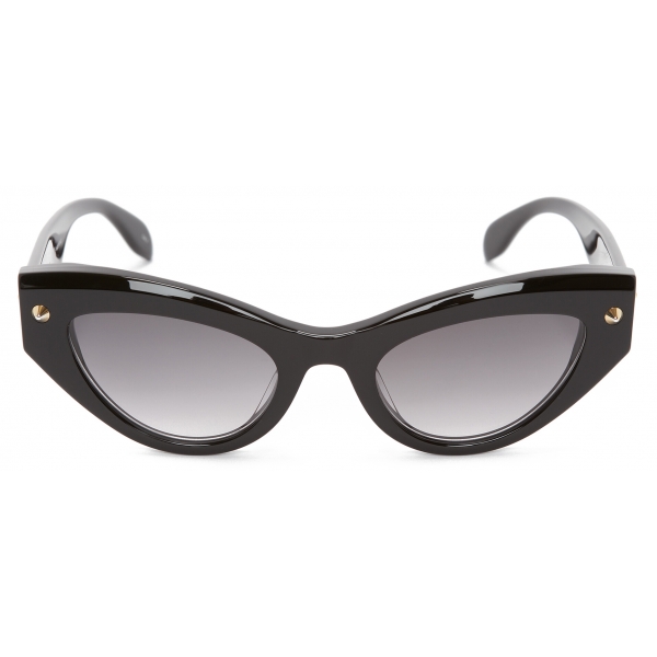 Alexander McQueen - Occhiali da Sole Cat-Eye Spike Studs da Donna - Nero - Alexander McQueen Eyewear