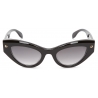 Alexander McQueen - Women's Spike Studs Cat-Eye Sunglasses - Black - Alexander McQueen Eyewear