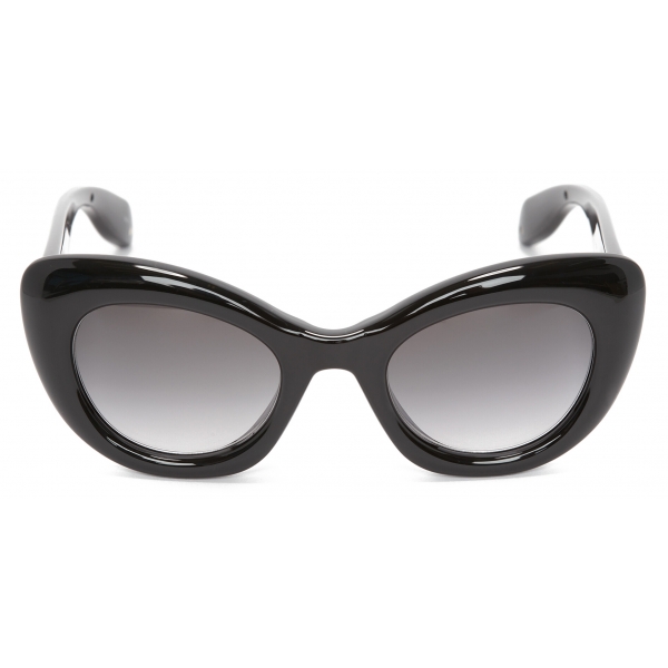 Alexander McQueen - Occhiali da Sole Cat-Eye The Curve da Donna - Nero - Alexander McQueen Eyewear