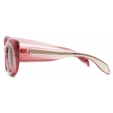 Alexander McQueen - Women's The Curve Cat-Eye Sunglasses - Pink - Alexander McQueen Eyewear