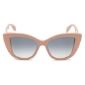 Alexander McQueen - Women's McQueen Graffiti Cat-Eye Sunglasses - Pink - Alexander McQueen Eyewear