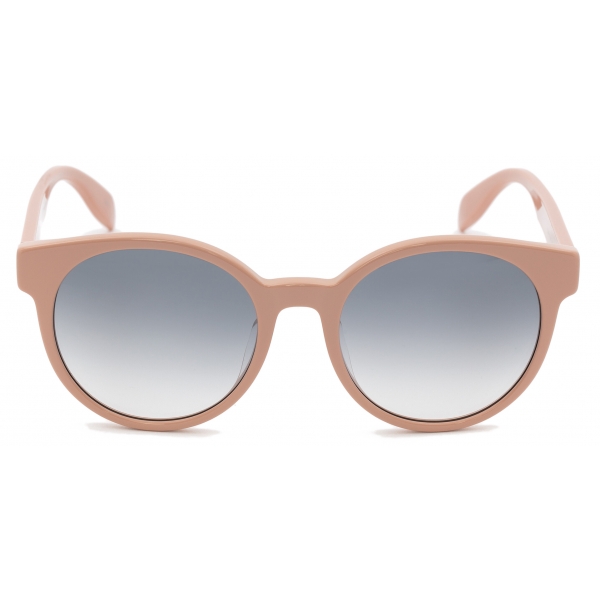 Alexander McQueen - Women's McQueen Graffiti Round Sunglasses - Pink - Alexander McQueen Eyewear