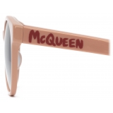Alexander McQueen - Occhiali da Sole McQueen Graffiti Rotondi da Donna - Rosa - Alexander McQueen Eyewear