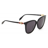 Alexander McQueen - Women's Skull Droplets Sunglasses - Black - Alexander McQueen Eyewear