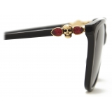 Alexander McQueen - Women's Skull Droplets Sunglasses - Black - Alexander McQueen Eyewear