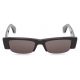 Alexander McQueen - Occhiali da Sole Slashed McQueen Graffiti da Donna - Nero - Alexander McQueen Eyewear
