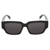 Alexander McQueen - Men's McQueen Graffiti Rectangular Sunglasses - Black Red - Alexander McQueen Eyewear