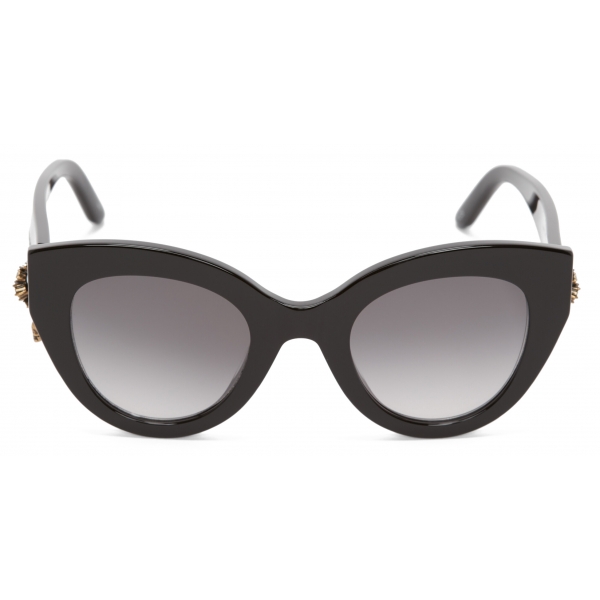 Alexander McQueen - Women's Skull Pendant Jewelled Sunglasses - Black - Alexander McQueen Eyewear