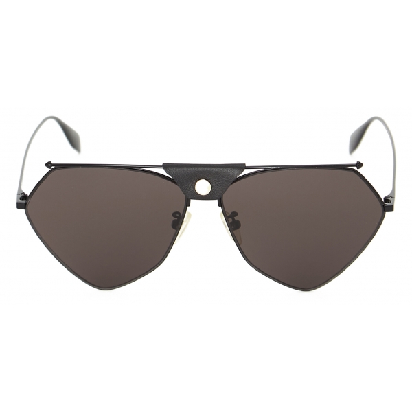 Alexander McQueen - Top Piercing Sunglasses - Black Grey - Alexander McQueen Eyewear