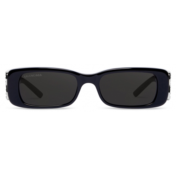 Balenciaga - Women's Dynasty Rectangle Sunglasses - Black - Sunglasses ...