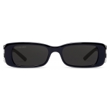 Balenciaga - Women's Dynasty Rectangle Sunglasses - Black - Sunglasses - Balenciaga Eyewear
