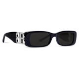 Balenciaga - Women's Dynasty Rectangle Sunglasses - Black - Sunglasses - Balenciaga Eyewear