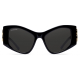Balenciaga - Women's Dynasty XL D-Frame Sunglasses - Black - Sunglasses - Balenciaga Eyewear