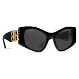 Balenciaga - Women's Dynasty XL D-Frame Sunglasses - Black - Sunglasses - Balenciaga Eyewear