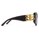 Balenciaga - Women's Dynasty XL D-Frame Sunglasses - Havana - Sunglasses - Balenciaga Eyewear