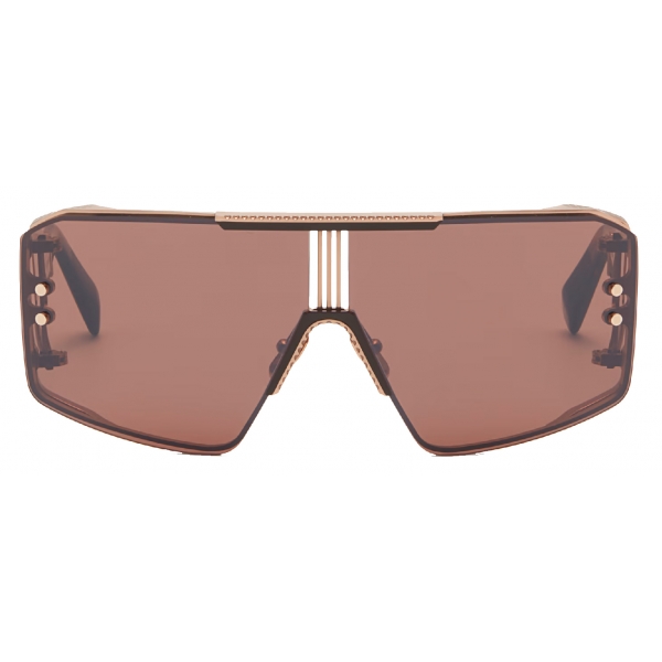 Balmain - Le Masque Sunglasses - Brown - Balmain Eyewear
