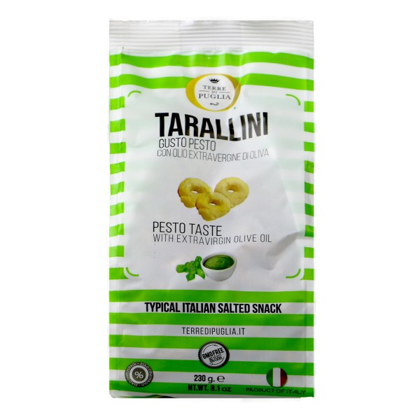 Terre di Puglia - Tarallini Millerighe - Gusto Pesto - Linea Salata