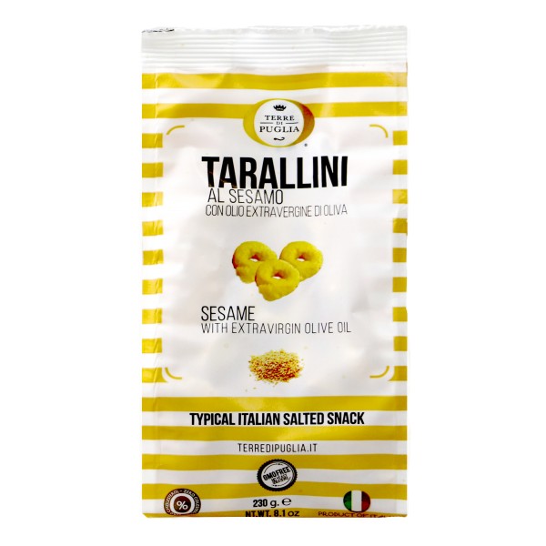 Terre di Puglia - Tarallini Millerighe - Sesamo - Linea Salata