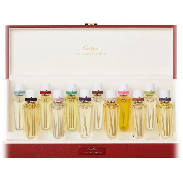 Cartier - Baule Collezione Les Heures de Parfum - Fragranze Luxury - 12 x 75 ml