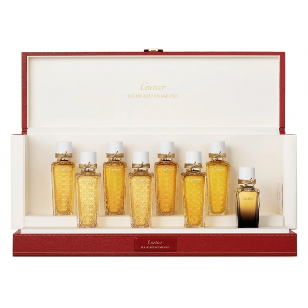 Cartier - Baule collezione Les Heures Voyageuses - Fragranze Luxury - 7 x 75 ml
