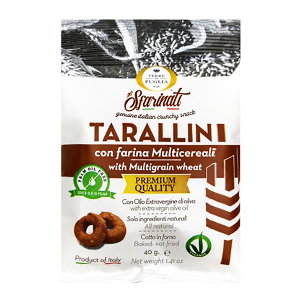 Terre di Puglia - Tarallini Sfarinati - Multigrain Wheat - Salty Line