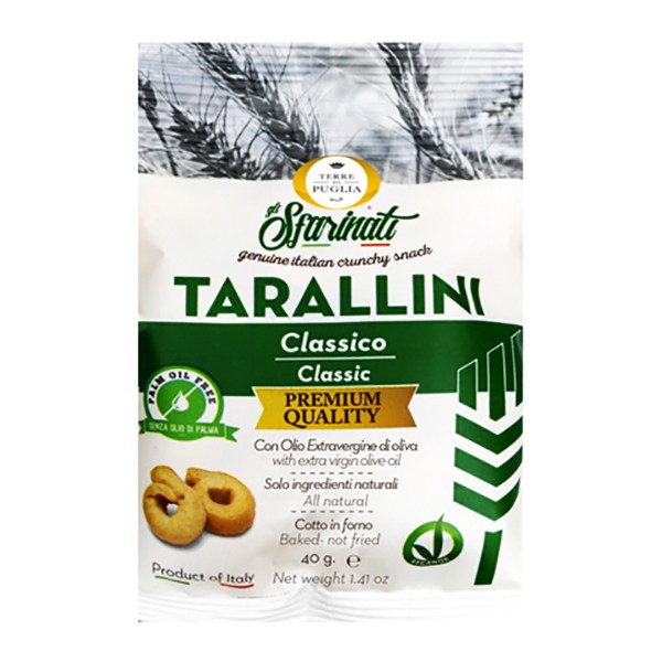 Terre di Puglia - Tarallini Sfarinati - Classic - Extra Virgin Olive Oil - Salty Line
