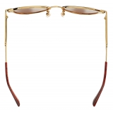 Bottega Veneta - Glaze Metal Aviator Sunglasses - Gold Brown - Sunglasses - Bottega Veneta Eyewear