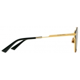 Bottega Veneta - Glaze Metal Aviator Sunglasses - Gold Green - Sunglasses - Bottega Veneta Eyewear