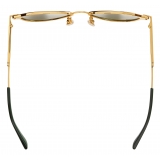 Bottega Veneta - Occhiali da Sole Glaze Aviatore in Metallo - Oro Verde - Occhiali da Sole - Bottega Veneta Eyewear