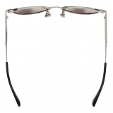 Bottega Veneta - Glaze Metal Aviator Sunglasses - Silver Grey - Sunglasses - Bottega Veneta Eyewear