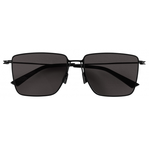 Bottega Veneta - Ultrathin Metal Rectangular Sunglasses - Black Grey - Sunglasses - Bottega Veneta Eyewear