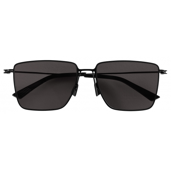 Bottega Veneta - Ultrathin Metal Rectangular Sunglasses - Black Grey - Sunglasses - Bottega ...