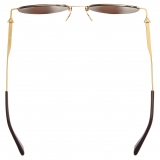 Bottega Veneta - Ultrathin Metal Panthos Sunglasses - Gold Brown - Sunglasses - Bottega Veneta Eyewear