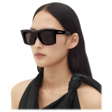 Bottega Veneta - Visor Recycled Acetate Square Sunglasses - Black Grey - Sunglasses - Bottega Veneta Eyewear