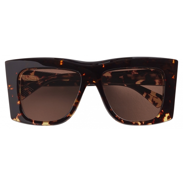 Bottega Veneta - Ultrathin Metal Rectangular Sunglasses - Silver - Sunglasses - Bottega Veneta Eyewear
