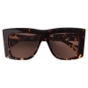 Bottega Veneta - Ultrathin Rettangolari in Metallo - Argento - Bottega Veneta Eyewear